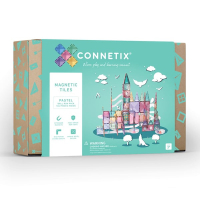 Connetix - Golyópálya alap készlet - Pasztell - 106 db