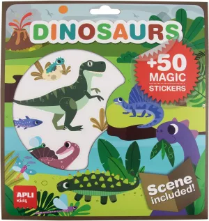 Visszaszedhető mesélő matricázó - Dinoszauruszok