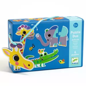 Párosító puzzle - Mozgó állatok